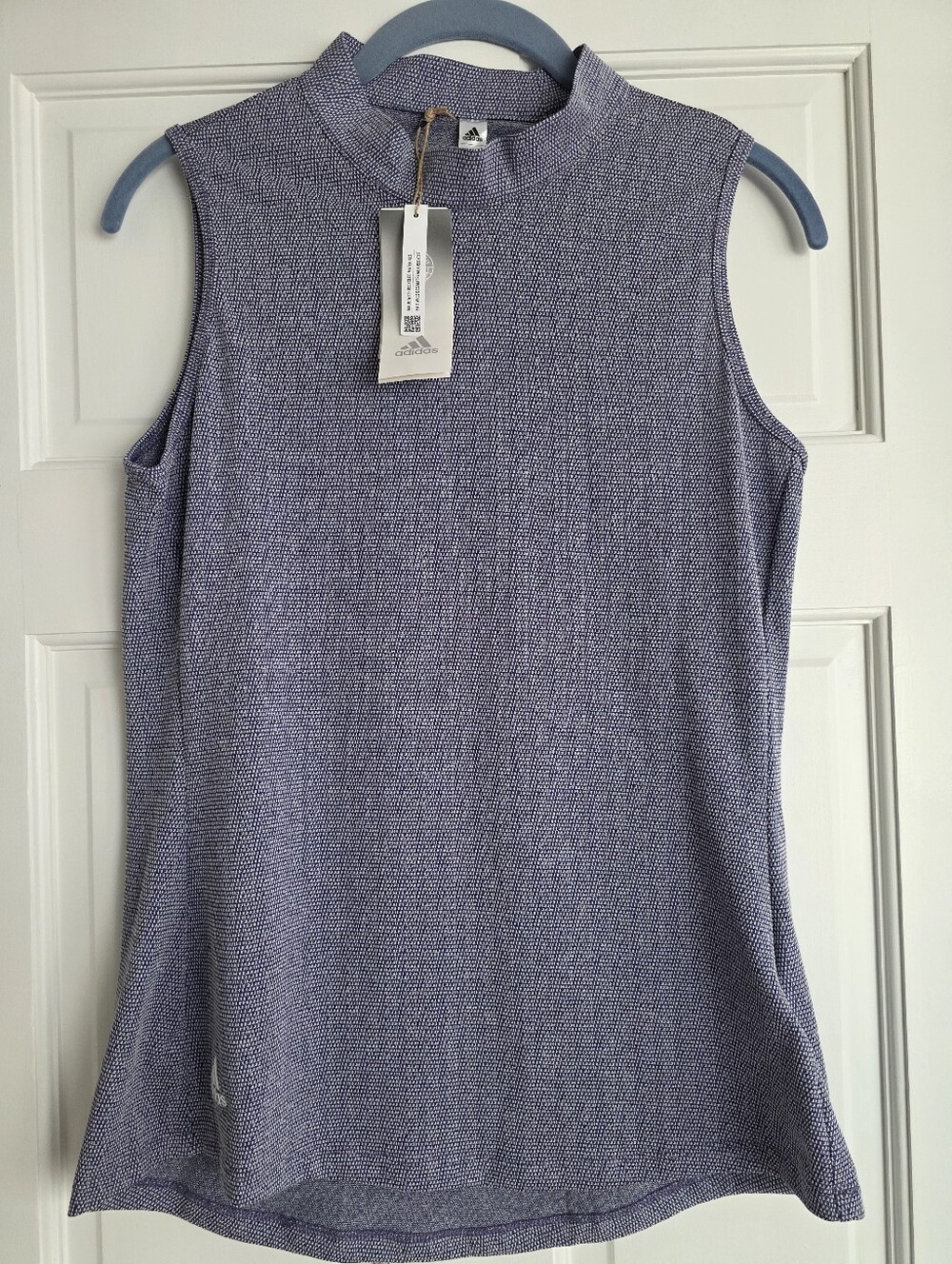 brand-new Adidas Women's Essentials Sleeveless Mock Neck Golf Polo Shirt SIZE S